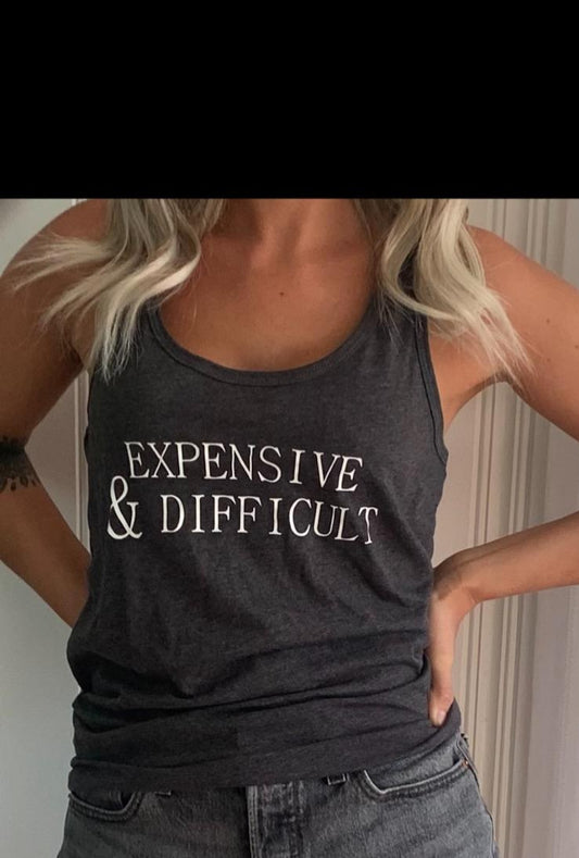 Expensive & Difficult Womens Tank top by Tini