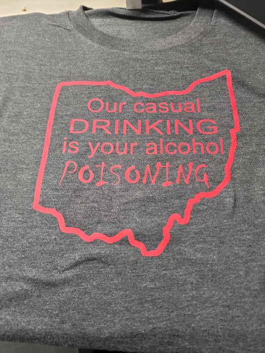 Ohio casual drinking t-shirt or womens tank top by Tank